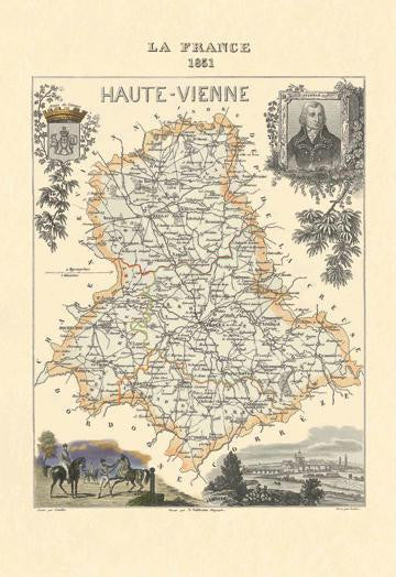 Haute-Vienne 20x30 poster