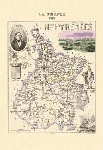 Hautes-Pyrenees 20x30 poster