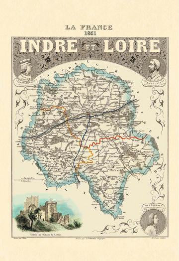 Indre-et-Loire 20x30 poster