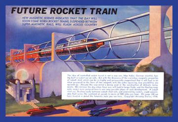 Future Rocket Train 20x30 poster