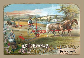 D.S. Morgan Harvesting Machinery 20x30 poster