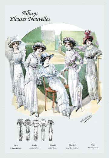 Album Blouses Nouvelles: Leisure on the Lawn 20x30 poster