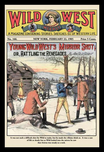 Wild West Weekly: Young Wild Wests Mirror Shot 20x30 poster