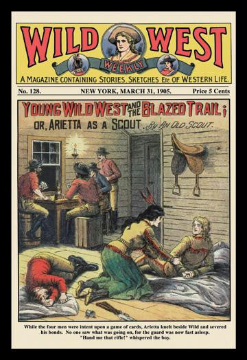 Wild West Weekly: Young Wild West and the Blazed Trail 20x30 poster