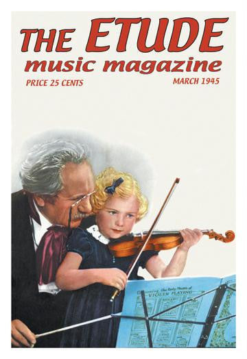 The Etude: Violin Lesson 20x30 poster