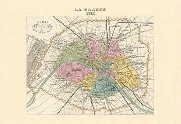 Paris - Capitale de la France 20x30 poster