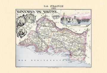 Bouches-Du-Rhone 20x30 poster