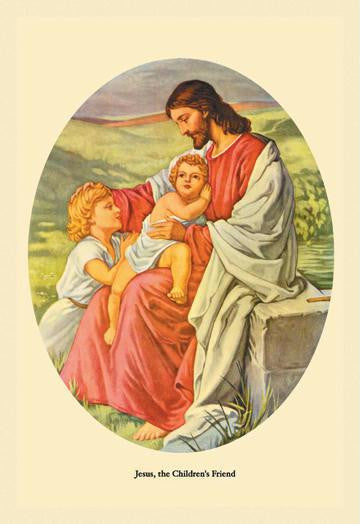 Jesus, the Childrens Friend 20x30 poster