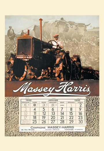 Massey Harris Calendar 20x30 poster