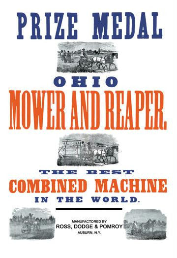 Ohio Mower and Reaper 20x30 poster