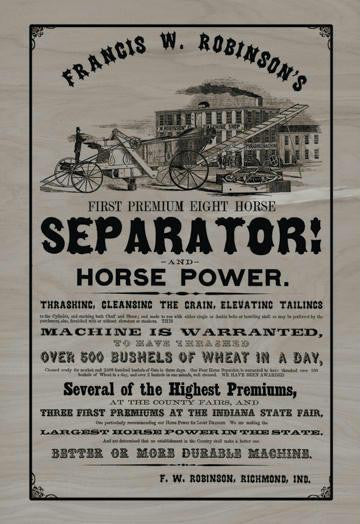 First Premium Eight Horse Separator 20x30 poster