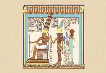 The Great Triad of Thebes - Amen, Mut, and Khonsu 20x30 poster