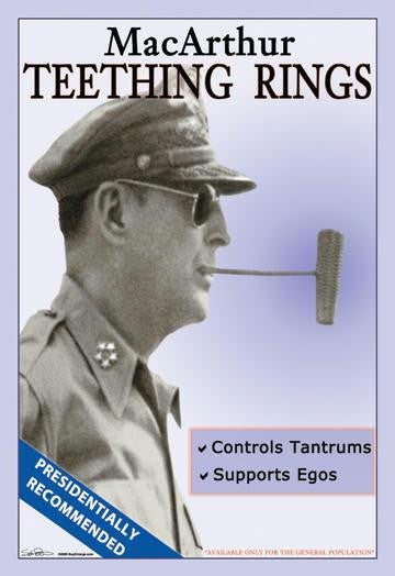 MacArthur Teething Rings 20x30 poster