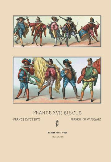 Masculine French Fashions of the Sixteenth Century 20x30 poster