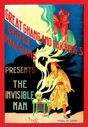 United Magicians Presents - The Invisible Man 20x30 poster