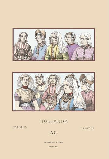 Feminine Styles of Nineteenth Century Holland 20x30 poster