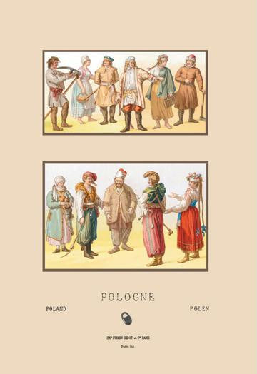 Fashions of Nineteenth Century Poland 20x30 poster