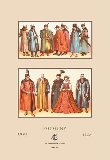 Sixteenth Century Fashions of the Polish Nobility #1 20x30 poster