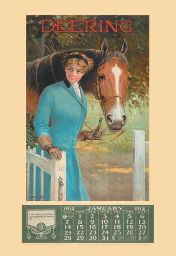 Deering - January, 1912 20x30 poster