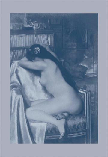 Asleep in the Study 20x30 poster