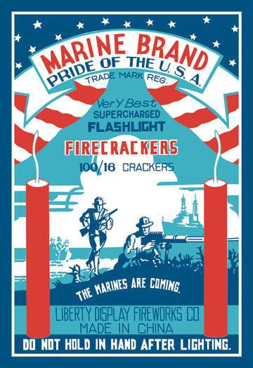 Marine Brand Firecrackers 20x30 poster