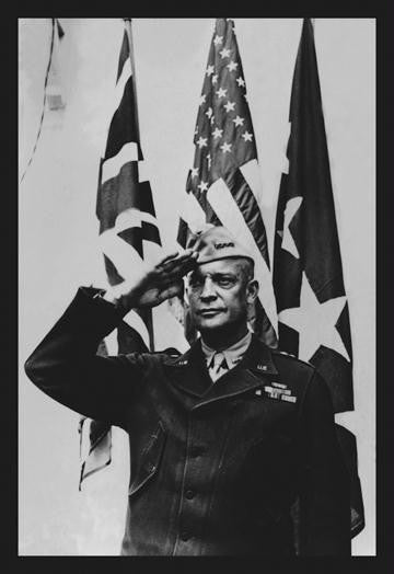 Saluting Eisenhower 20x30 poster