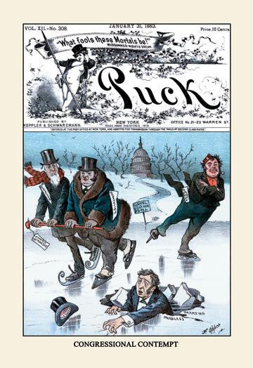 Puck Magazine: Congressional Contempt 20x30 poster