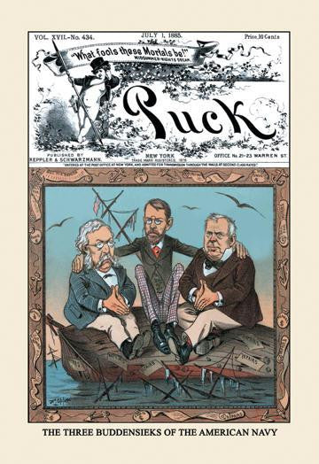 Puck Magazine: The Three Buddensieks 20x30 poster