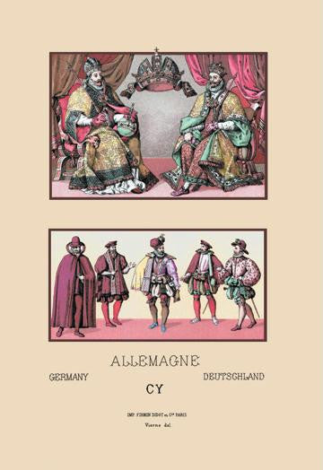 Costumes of Imperial Germany 20x30 poster