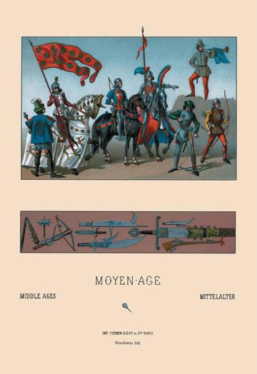 French Military Costumes and Weapons, 1439-1450 20x30 poster