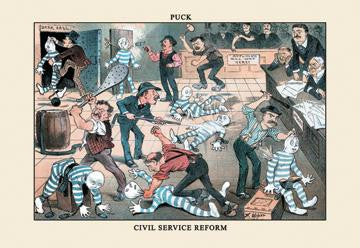 Puck Magazine: A Civil Service Reform 20x30 poster