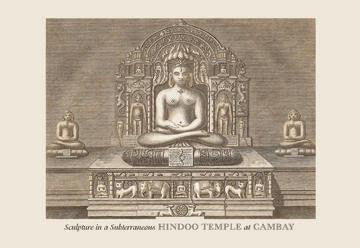 Sculpture in a Hindu Temple 20x30 poster