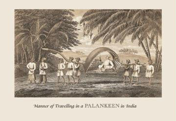 Travelling in a Palankeen 20x30 poster