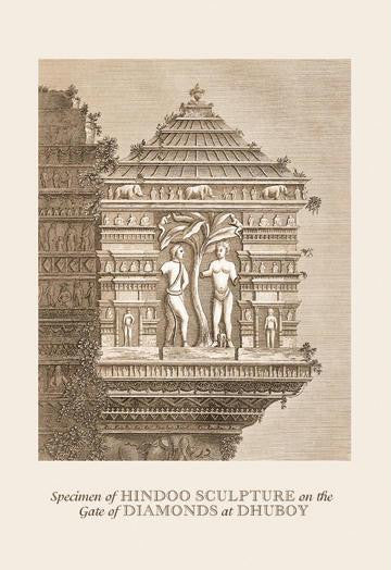 Specimen of Hindu Sculpture 20x30 poster