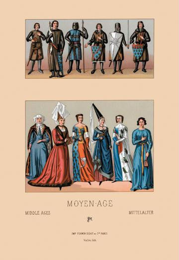 Knights and Maidens of the Middle Ages 20x30 poster