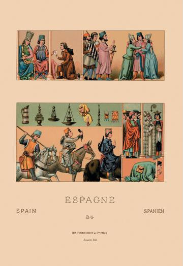 Colorful Garments of Spain 20x30 poster