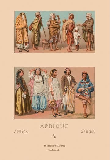 Costumes of Tunisia and Algeria 20x30 poster