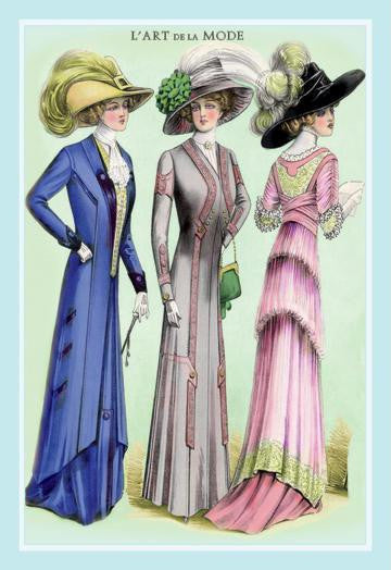 A Trio in Hats 20x30 poster