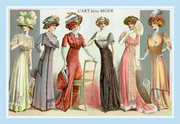 L&#39;Art de la Mode: Six Refined Fashions 20x30 poster