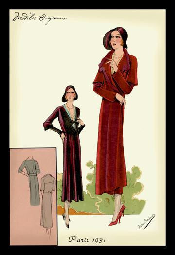 Modeles Originaur: Burgundy Chic 20x30 poster