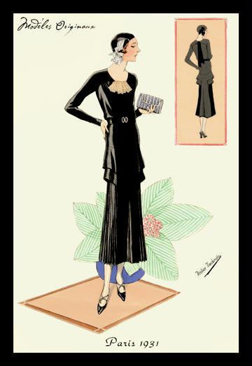 Modeles Originaur: Layered Black Dress 20x30 poster