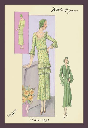 Green Daytime Fashions 20x30 poster