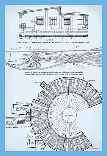 Canadian National Roundhouse 20x30 poster