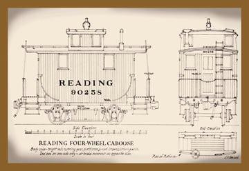 Reading Four-Wheel Caboose 20x30 poster