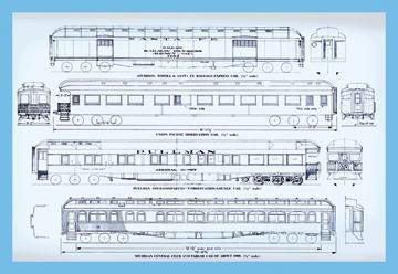 Pullman and Sante Fe 20x30 poster