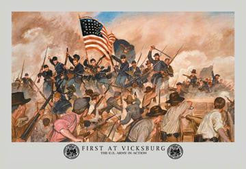 First at Vicksburg 20x30 poster