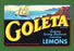 Goleta Brand Lemons 20x30 poster