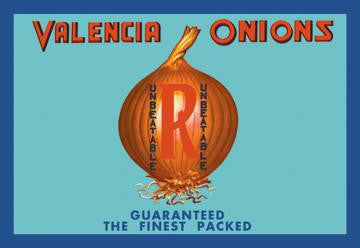 Valencia Onions 20x30 poster