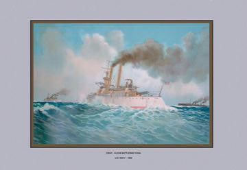 First-Class Battleship Iowa 20x30 poster