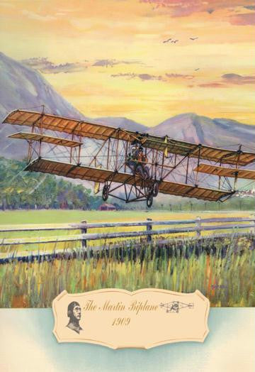 The Martin Biplane, 1909 20x30 poster